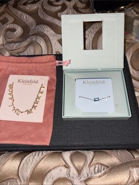 (2) Kleinfeld New York “OFF THE MARKET” Bridal Necklaces